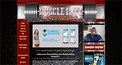 Desktop Screenshot of muscle-4life-nutrition.com